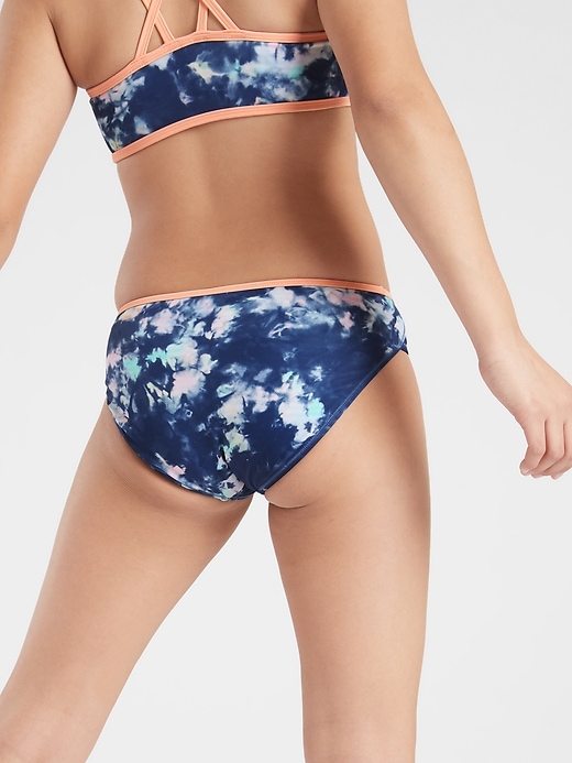 Image number 3 showing, Athleta Girl Tide Dye Reversible Bikini Bottom