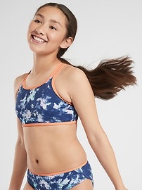 Athleta Girl Tide Dye Reversible Bikini Top