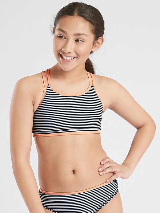 Image number 4 showing, Athleta Girl Tide Dye Reversible Bikini Top