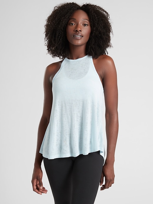 View large product image 1 of 3. Breezy High Neck Tank