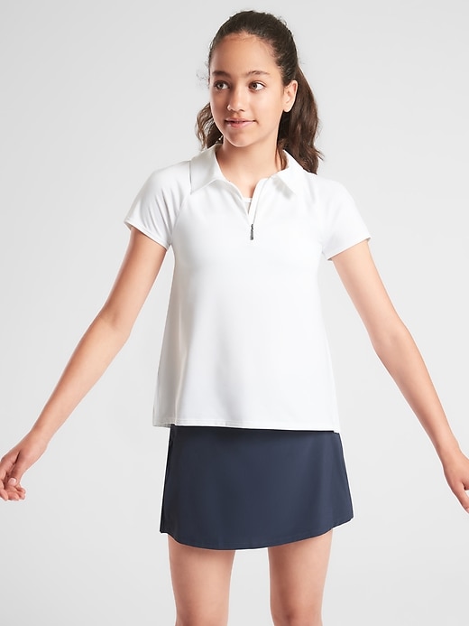 View large product image 1 of 2. Athleta Girl Pleated Polo
