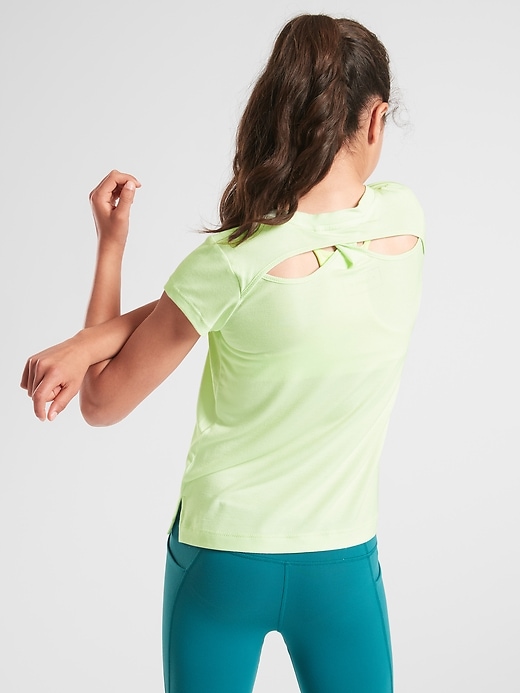 View large product image 1 of 3. Athleta Girl Twist N Shout Tee