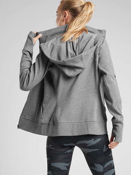 2 of 8 showing, with the color Charcoal Grey Heather of product Triumph Hoodie