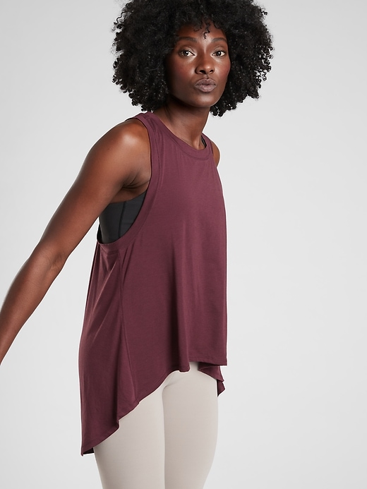 View large product image 1 of 3. Essence Relaxed High Low Tank