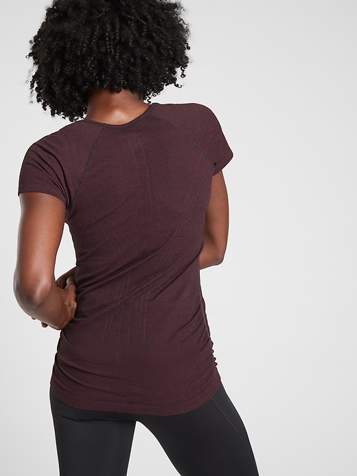 2 of 8 showing, with the color Antique Burgundy of product Speedlight Heather Tee