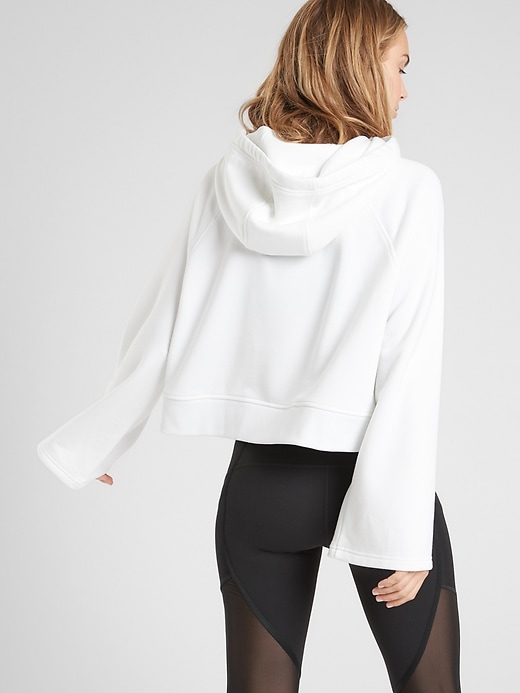 2 of 8 showing, with the color Bright White of product Steady State Crop Sweatshirt