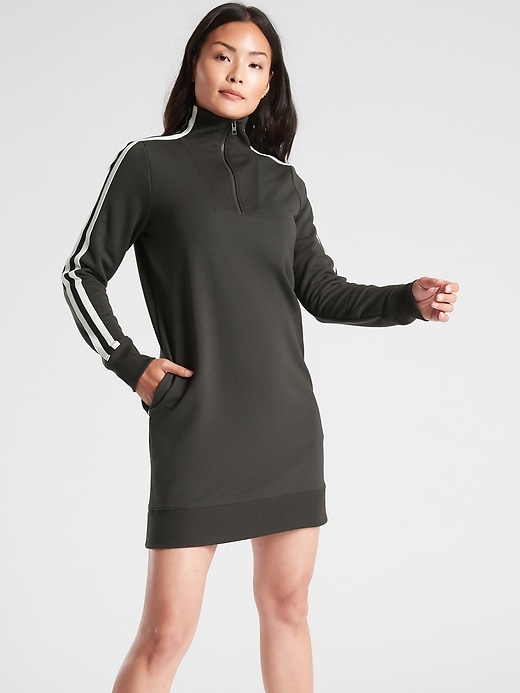 Image number 1 showing, Circa Track Sweatshirt Dress 2.0