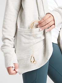 View large product image 3 of 3. Athleta Girl Wrap 'N Roll Sweatshirt 2.0
