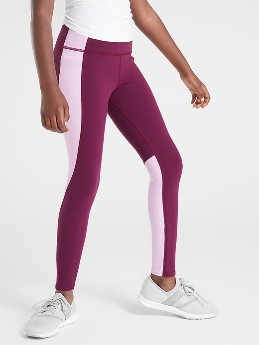 Image number 2 showing, Athleta Girl Stop The Clock Colorblock Tight