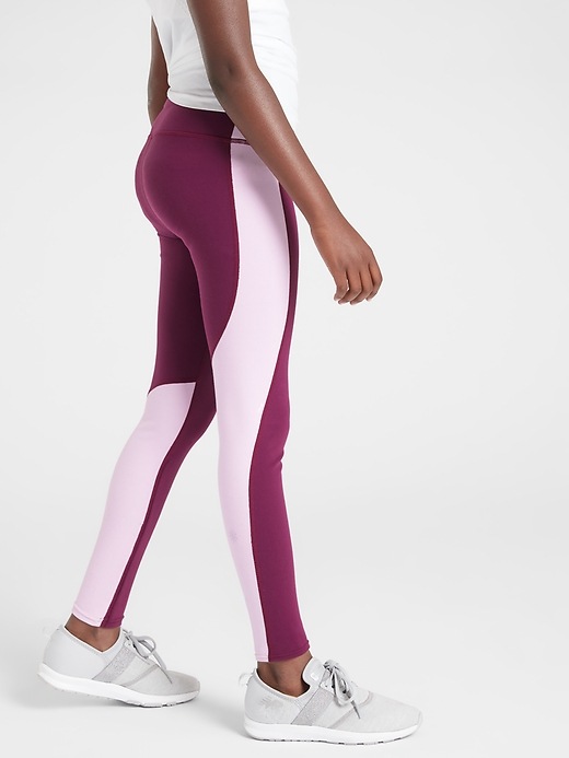 Image number 1 showing, Athleta Girl Stop The Clock Colorblock Tight