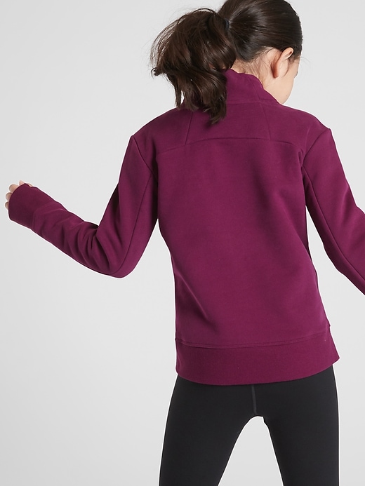 View large product image 2 of 3. Athleta Girl Inner Strength Funnel Neck