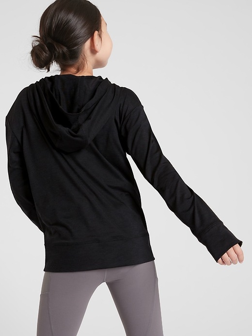 View large product image 2 of 3. Athleta Girl Half Zip And A Jump Top