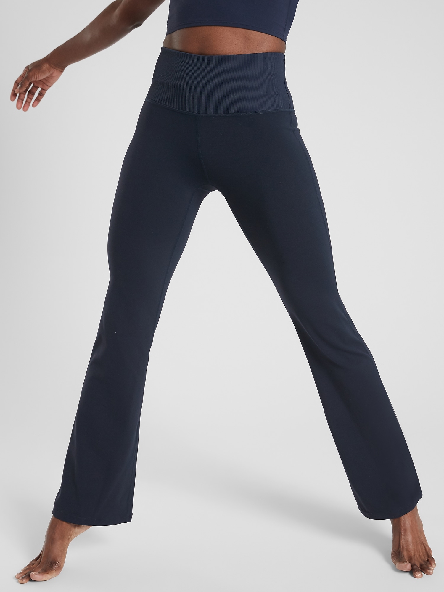 Viosi Yoga Pants for Women Bootcut Fold Over High Waisted Cotton