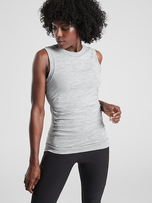1 of 8 showing, with the color Grey Heather of product Foresthill Ascent Seamless Tank
