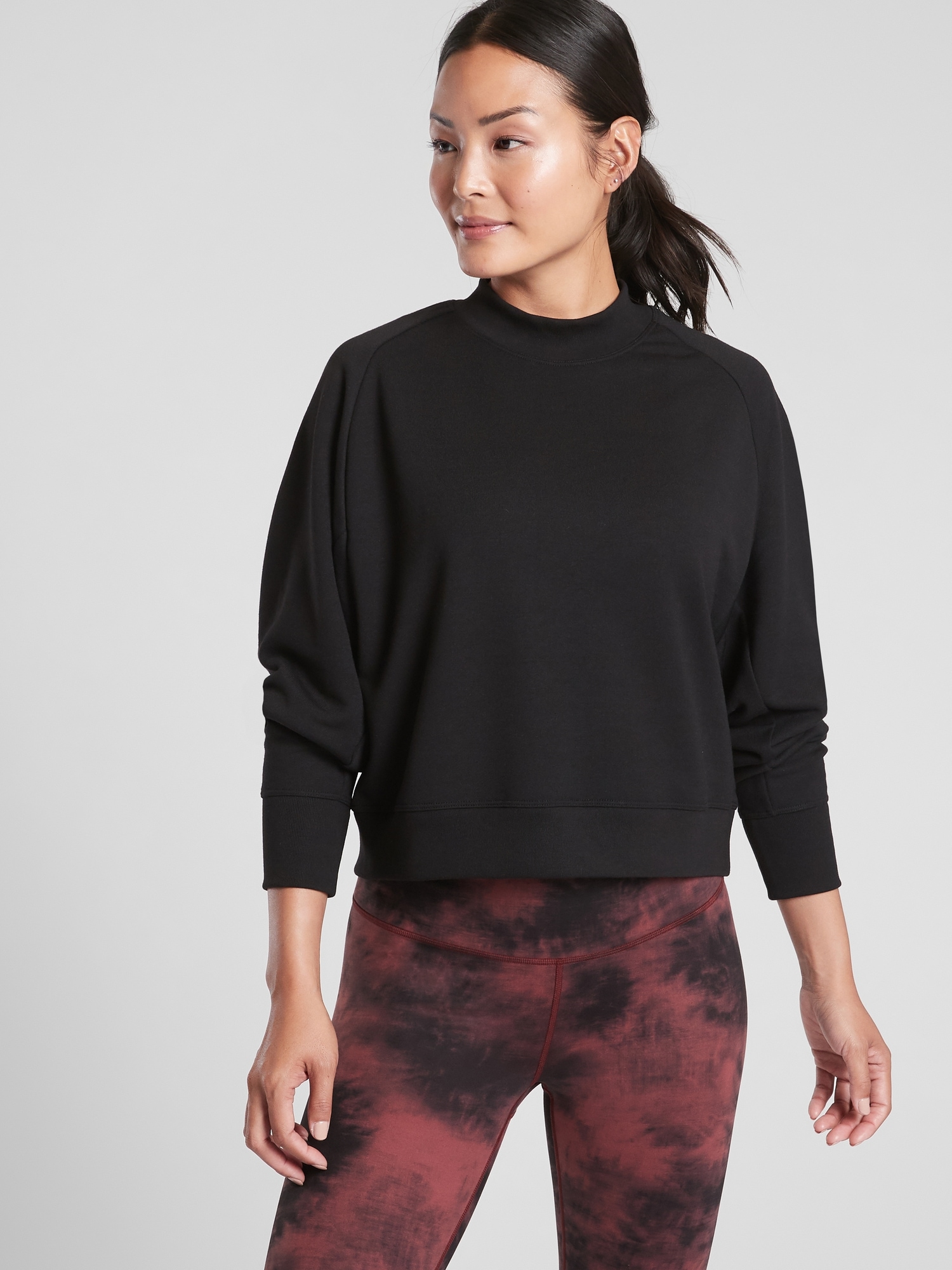 Athleta cropped sweatshirt new arrivals