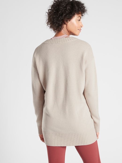 Image number 2 showing, Wool Cashmere V&#45Neck Tunic