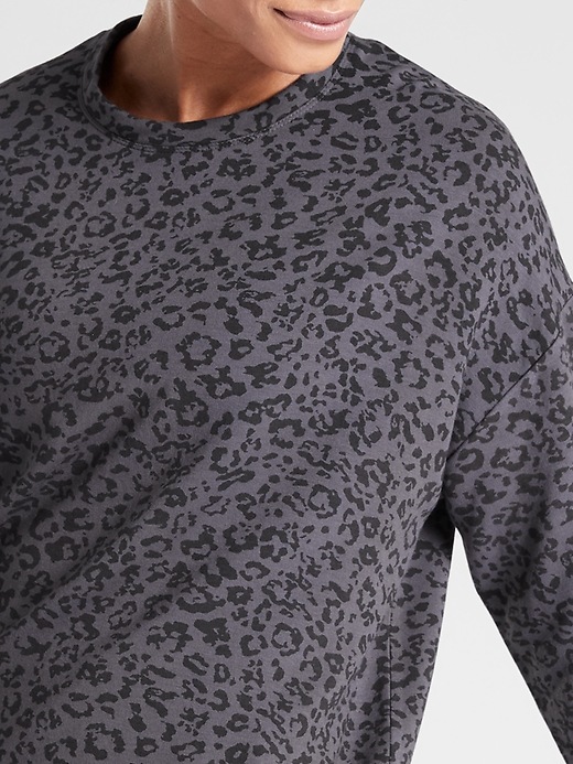 Image number 3 showing, Pure Luxe Leopard Print Sweatshirt