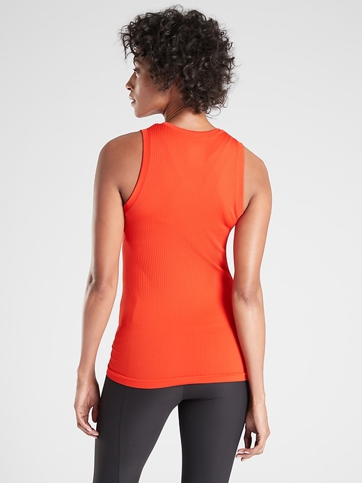 2 of 8 showing, with the color Torch Red of product Renew CYA Length Ribbed Tank