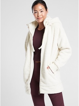 long sherpa coat