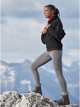 ATHLETA Altitude Pant in Polartec Power Stretch Black Fleece-Lined Pants  Size: M