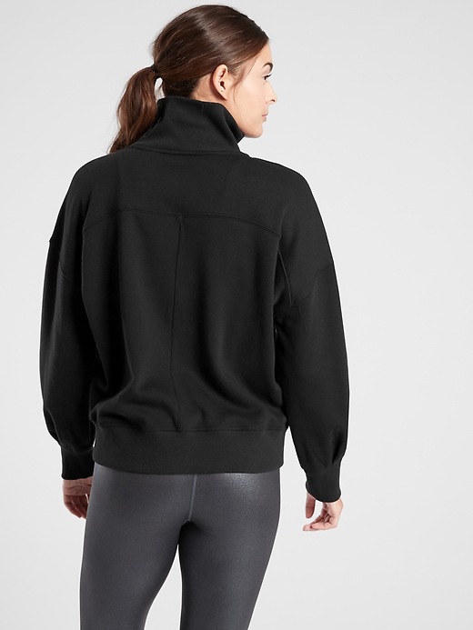2 of 8 showing, with the color Black of product Cozy Karma 1/4 Zip