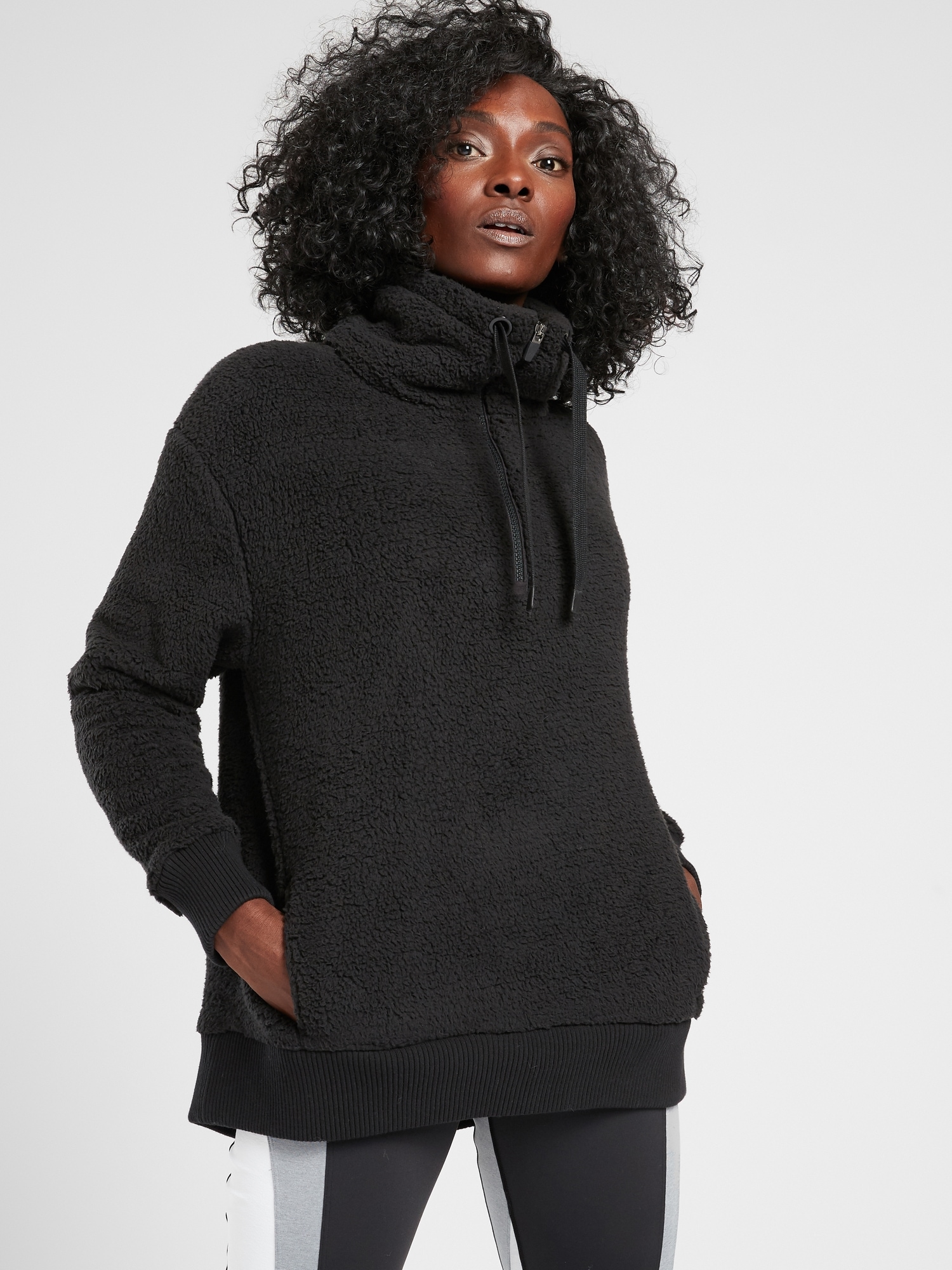 Athleta talus sherpa half zip new arrivals