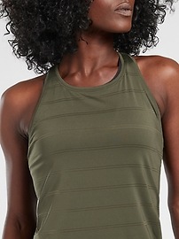 View large product image 3 of 3. High Neck Chi Double Stripe Tank