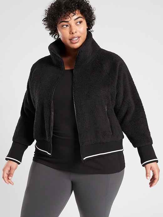 1 of 8 showing, with the color Black of product Tugga Sherpa Jacket