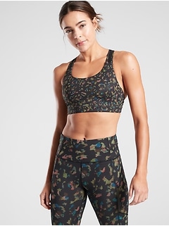 athleta front closure sports bra