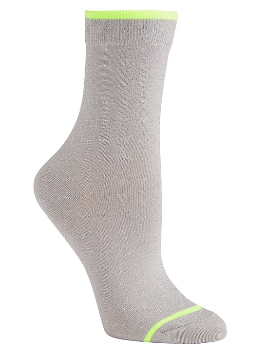 View large product image 1 of 1. Shimmer Crew Sock