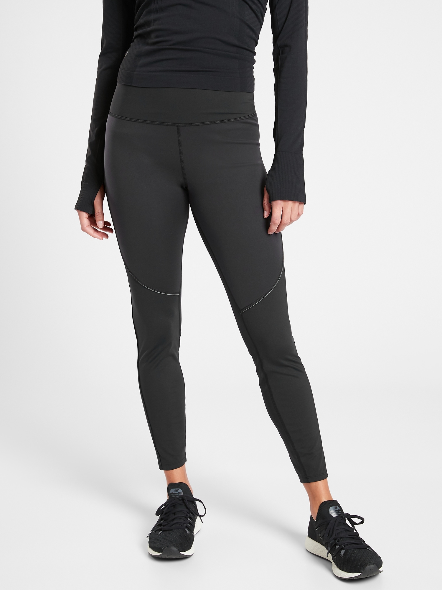 Athleta Cold Front Hybrid Dwr Tight In Plush Supersonic