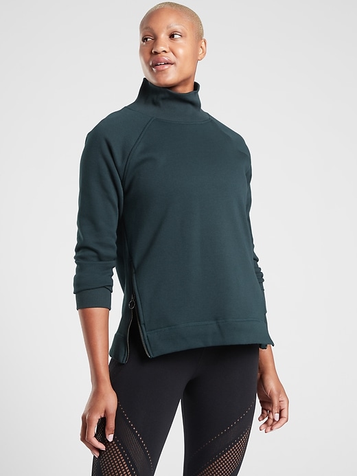 Image number 1 showing, Cozy Karma Side Zip Funnel Neck