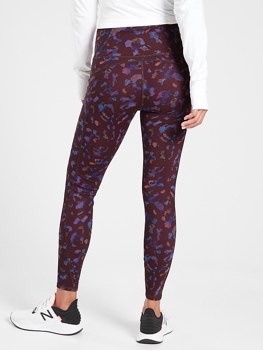 2 of 8 showing, with the color Plum of product Rainier Leopard Tight
