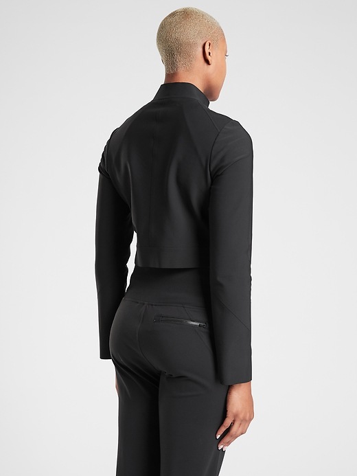 2 of 8 showing, with the color Black of product Lunar Moto Jacket
