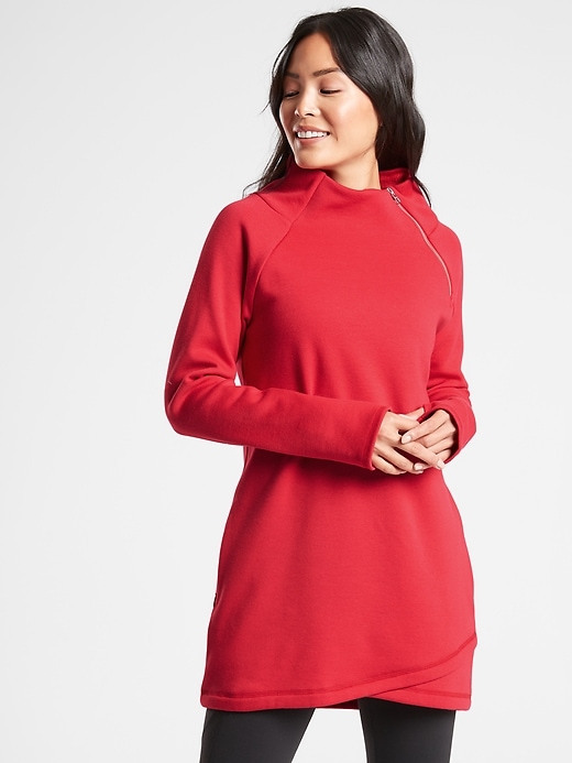 Image number 1 showing, Cozy Karma Asym Sweatshirt Dress