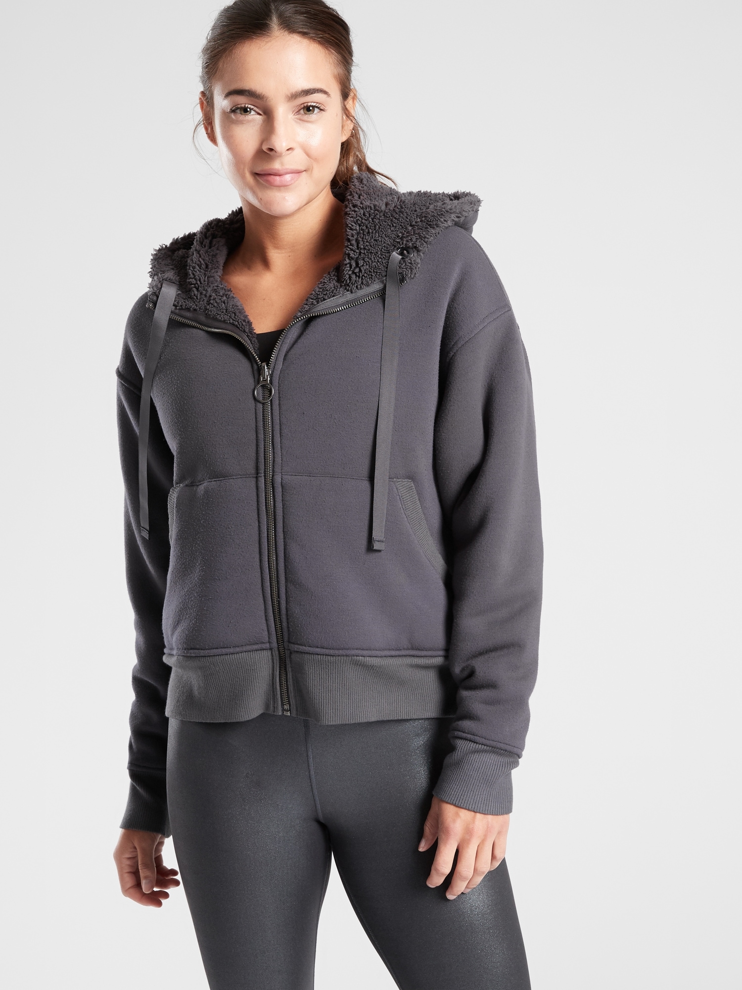 Athleta reversible hot sale sherpa jacket