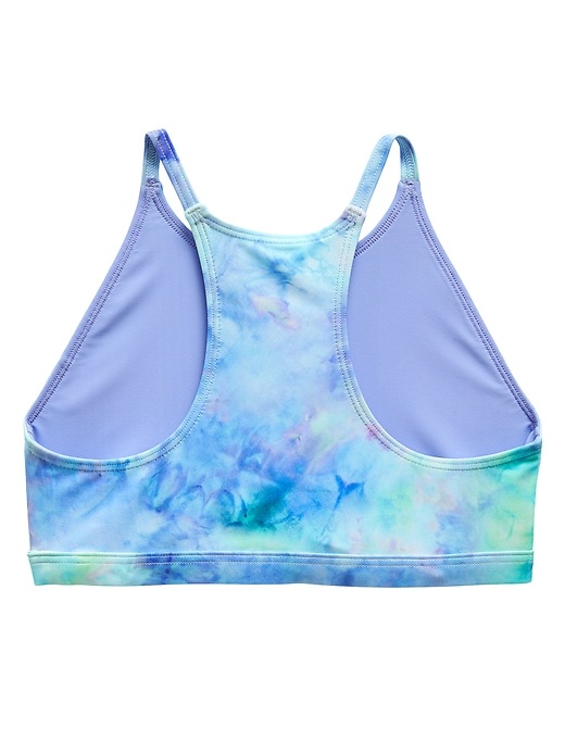 2 of 8 showing, with the color Ice Dye Cool of product Athleta Girl Waves For Days Reversible Bikini Top