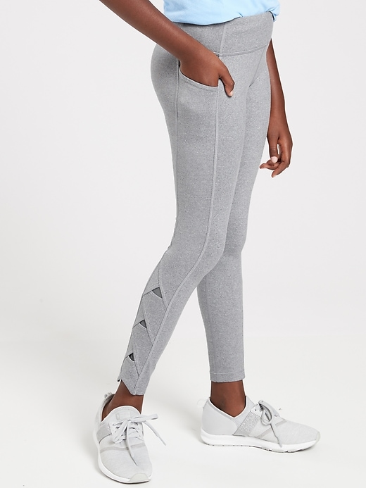 1 of 8 showing, with the color Cobblestone Grey Heather of product Athleta Girl Fold You So Tight