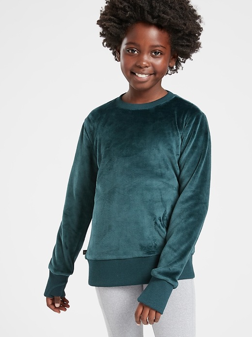 View large product image 1 of 3. Athleta Girl Feelin&#39 Great Sweatshirt