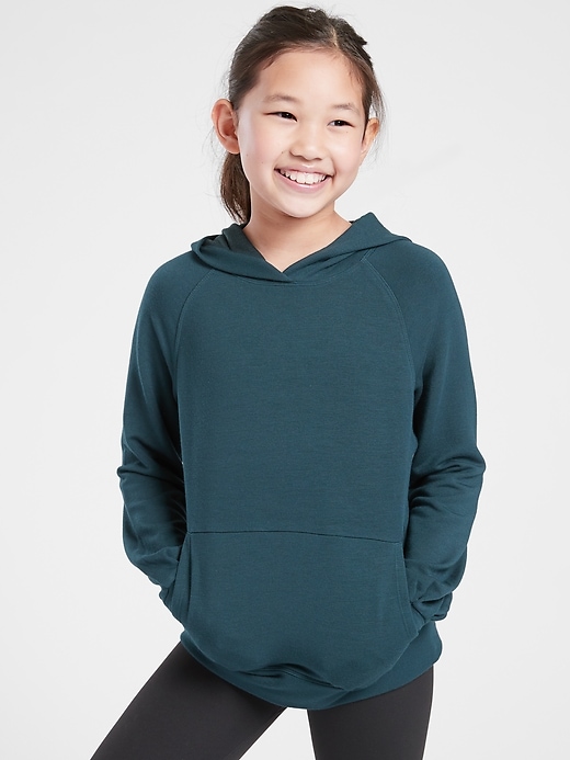 1 of 8 showing, with the color Abyss of product Athleta Girl In Your Element Hoodie