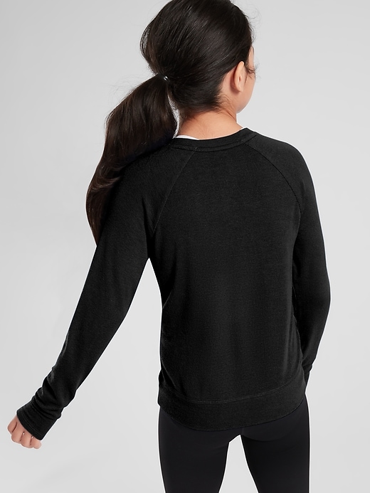 View large product image 2 of 3. Athleta Girl Home Stretch Top