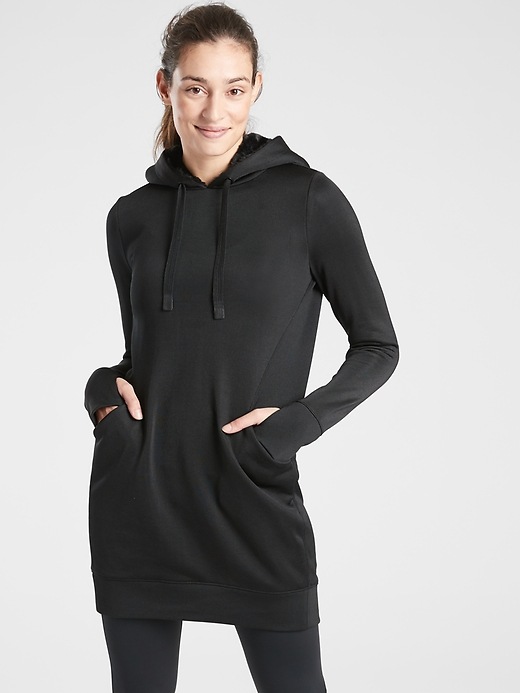 Image number 1 showing, Triumph Luxe Shine Hoodie Dress