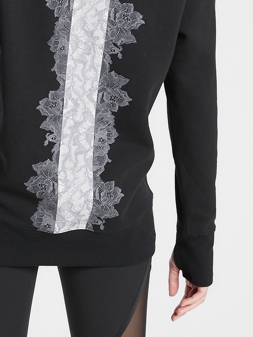 Image number 4 showing, Rose Lace Tunic Hoodie