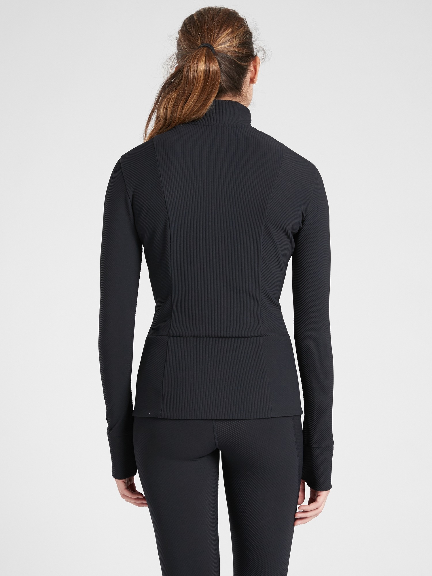 Shanti Ribbed Jacket Athleta