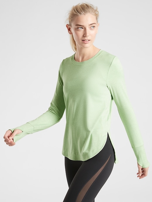 1 of 8 showing, with the color Opal Green of product Uptempo Top