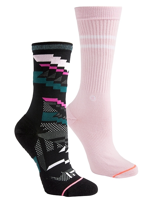 1 of 8 showing, with the color Multi of product Athleta Girl Performance Sock Gift Box Set by Stance®