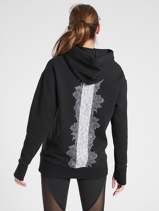 Image number 1 showing, Rose Lace Tunic Hoodie