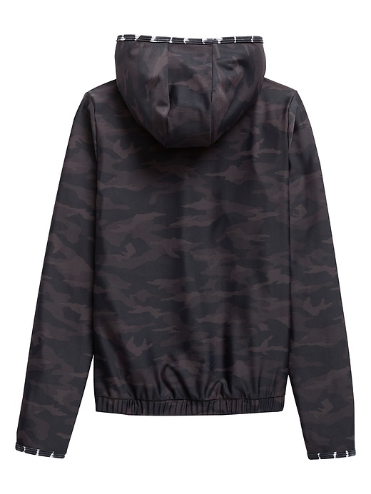 2 of 8 showing, with the color Camo Tie Dye of product Athleta Girl Camo Tie Dye Hooded Rashguard