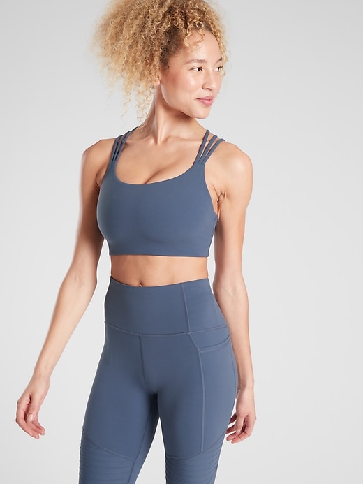 1 of 8 showing, with the color Iron Blue of product Hyper Focused Bra D-DD