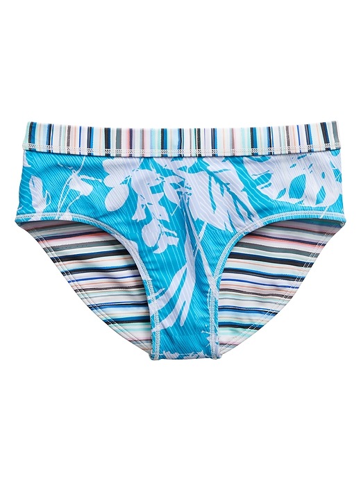 Image number 3 showing, Athleta Girl Reversible Tropical Stripe Bikini Bottom
